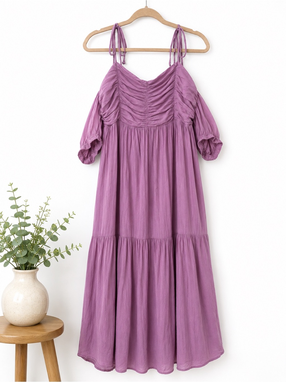 Universal Thread Lavender Off-Shoulder Maxi Dress